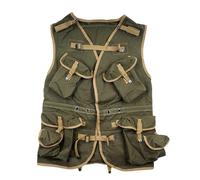D-Day Assault Vest WW2 US OD#7 Gilet tactique Hommes Extérieur Coton OD#3 Carry Equipment Replica WWII Articles Vintage, vert, X-Large