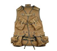 D-Day Assault Vest WW2 US OD#7 Gilet tactique Hommes Extérieur Coton OD#3 Carry Equipment Replica WWII Articles Vintage, kaki, X-Large
