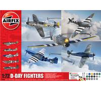 D-Day Fighters Cadeau Set 1:72 Plastique Model Kit Airfix
