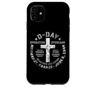 D-Day Normandie Cimetière Marqueur Omaha Utah Beaches Vieilli Coque pour iPhone 11