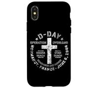 D-Day Normandie Cimetière Marqueur Omaha Utah Beaches Vieilli Coque pour iPhone X/XS