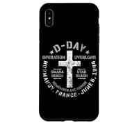 D-Day Normandie Cimetière Marqueur Omaha Utah Beaches Vieilli Coque pour iPhone XS Max