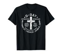 D-Day Normandie Cimetière Marqueur Omaha Utah Beaches vieilli T-Shirt