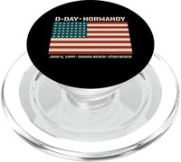 D-Day Normandie Omaha Utah Beaches Drapeau américain 48 étoiles PopSockets PopGrip pour MagSafe