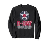 D-Day US Roundel Remember and Honor Normandie Distressed Sweatshirt