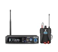 D Debra Audio ER-102 UHF Système de Moniteur Intra-auriculaire sans Fil à Canal Unique avec émetteur et récepteur pour scène, Studio d'enregistrement, Musiciens, Survei (1 Bodypack with Transmitter)