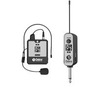 D Debra DT-01 Micro sans Fil UHF avec Récepteur - Set Micro Casque Professionnel Rechargeable, Plug & Play, 30 Canaux, Portée 50m, pour Karaoké, Conférence, Église, Sport