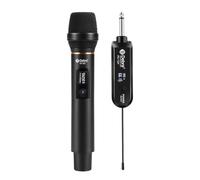 D Debra Microphone sans Fil UHF 30 Canaux, Portée 50m avec Typ-C - Double Micro Dynamique Profesionnel pour Karaoké, Église, Mariage