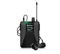 D Debra UHF Système de Surveillance Intra-auriculaire sans Fil avec écouteurs 197 Pieds Système stéréo Professionnel IEM avec émetteur et Pack Ceinture pour Studio, événements (1 marsupio)