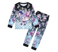 D-Demon H-Hunters Ensemble 2 pièces Pyjama pour Garçons et Filles H-Huntrix T-Shirt et Pantalon vêtements de Nuit avec pour Enfants Pyjamas pour Filles Ensemble Halloween Carnaval Fête