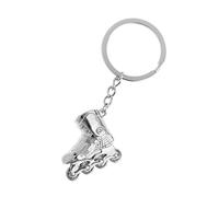 D DOLITY 1 pièce Porte-clé Patins à roulettes Roller Skates Clef Accessoire de Clé - Argent