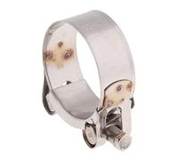 D DOLITY Attache Pince de Serrage de Tuyau d'Échappement de Moto en Acier INOX - 48-51mm