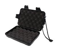 D DOLITY Boîte De Rangement Rembourrée en Mousse pour Chasse Tir à l'arc Flèche Têtes Outils Boîte Lampe de Poche - Noir, L