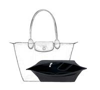 D.DUO Organiseur de sac à main, organiseur de sac à main en feutre, organiseur de sac fourre-tout pliable pour insert portefeuille pour longchamp (Noir, Large)