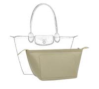 D.DUO Organiseur de sac, organiseur de sac à main avec fermeture éclair, convient aux poignées longues et courtes de long champ (Beige, L)