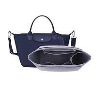 D.DUO Organiseur fourre-tout, insert de rangement Longchamp pour sac à bandoulière Longchamp Le Pliage Neo (Gris, Moyen)
