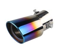 D’Échappement Voiture Silencieux D'échappement Droit 63 Mm, Bleu Brûlé, En Acier Inoxydable, Pour 1,5 À 2,2 L, Pièces Modification Automobile(Blue Bend)