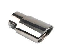 D’Échappement Voiture Silencieux D'échappement Droit De 63 Mm, Bleu Brûlé, En Acier Inoxydable, Pour 1,5 À 2,2 L, Pièces De Modification Automobile(Silver Straight)