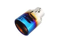 D’Échappement Voiture Systèmes D'échappement Voiture Silencieux Argent Noir Brûlé Bleu Coloré Embout Silencieux Tuyau En Acier Inoxydable Gorge Queue(1-b)