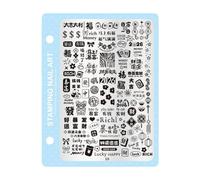 d ' estampage pour Nail Art, 10 motifs de dessins de vacances, pochoirs pour Salon du marché international, outil d ' estampage