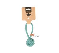 D ET D HOME-Jouet en corde forme balle et boucle bleu D&D Home Harper taille XS - 18,5 cm