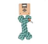 D ET D HOME-Jouet pour chien forme os en corde bleu D&D Home Dente taille S - 19 cm
