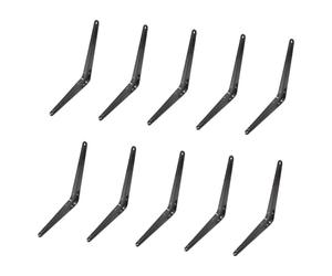 d ' étagère en forme de L en acier carbone, Angles de 90 degrés robustes pour étagères murales, attelle d ' angle de cuisine et de salle de bains, 10Lots