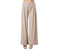 D.Exterior - Pantalon ample avec boucle - Femme - Pantalons - Beige - Taille: 40 FR