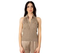 D.Exterior - Polo Smanicata Lux - Femme - Pulls - Brun - Taille: 38 FR