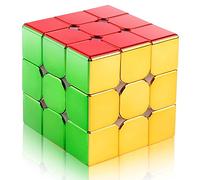 D-FantiX Cyclone Boys Original Magnetic Speed Cube 3x3x3, Mirror Reflective Stickerless Magic Cube, Personalized Shiny Cube Puzzles for Kids Adults (56mm)