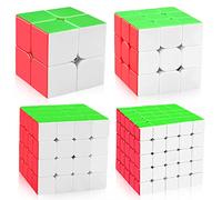 D-FantiX Ensemble de Cubes de Vitesse, Moyu Meilong MF2S 2x2 MF3S 3x3 MF4S 4x4 MF5S 5x5 Ensemble de Cubes de Vitesse sans Autocollant avec boîte-Cadeau
