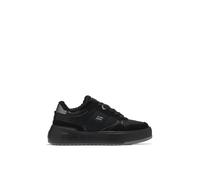 D.Franklin Baskets Femme Court Fleece Noir Complet - Chaussures habillées pour Femme - Mode décontractée - Taille (39) - Modèle Court