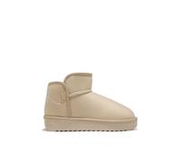 D.Franklin Bottes Femme Style Australien Coupe Basse Beige - Bottes pour Femme - Mode décontractée - Taille (38) - Modèle nordic low basic