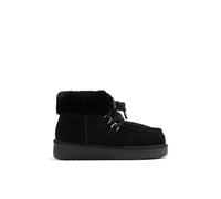 D.Franklin Bottines Femme Extérieur en Cuir et Doublure Intérieure en Fourrure Nordique Noire - Bottes pour Femme - Mode décontractée - Taille (38) - Modèle nordic