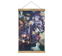 D.Gray-man Anime Scroll Poster Tissu Art Cadre en Bois DIY Suspension Suspension pour Décoration Chambre Huile Toile Kit Cadeau