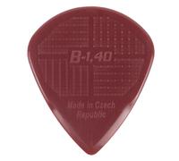D-Grip Médiators Plectrum/Pick, Jazz B forme moyenne, 1,40 mm, bordeaux, 6 pièces