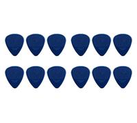 D-Grip médiator - Janicek médiators en nylon - Forme standard 351 - 1,30 mm Bleu foncé - Paquet de 12 - avec surface texturée antidérapante - fabriqué en République Tchèque