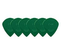 D-Grip médiator - Janicek médiators en nylon - Jazz C-grande forme - 1,18 mm vert foncé - paquet de 6 - avec surface texturée antidérapante - fabriqué en République tchèque