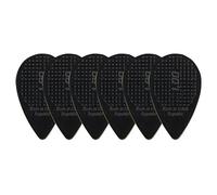 D-Grip Médiator - Janicek Nylonpicks - Forme Balkan - pour instruments ethno-folk Mandoline, Bouzouki, Balalaïka - 1,00 mm Noir - Pack de 6 - avec surface structurée antidérapante