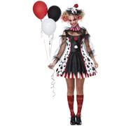 D?Guisement Clown Psycho Robe Femme - Taille: M (40/42) Multicolore