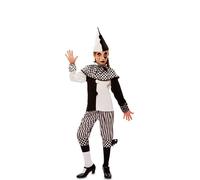 D?Guisement De Arlequin Blanc Et Noir Pour Fille (Taille 5-6a) Multicolore