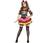 D?Guisement De Mademoiselle Dia De Los Muertos Pour Femme (Taille S) Multicolore