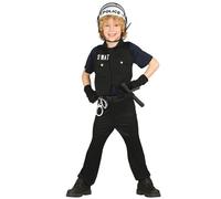 Guirca S.W.A.T Déguisement de police Talla 3-4 años Noir