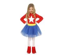 D?Guisement De Super-Am?Rique Avec Tutu (Taille 5-6a) Multicolore