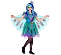 W WIDMANN MILANO Party Fashion - Costume enfant paon, robe, costume animalier, déguisements de carnaval