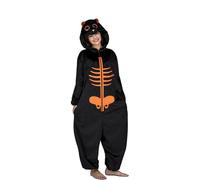 D?Guisement Squelette Orange Avec De Grands Yeux Pour Enfants Multicolore