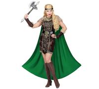 D?Guisement Viking Fourrure Avec Cape Femme Medium Marron