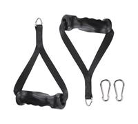 D Handle Cable Attachment - 24x13x3.7cm Anti-Slip Machine Grip for Tricep, Back Strength with Comfortable, Fitness Grip for Gym, Doorway, Garage, Home Workout, Sturdy Steel, Compact Training