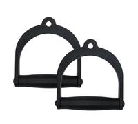 D Handle - D Handle Cable Attachment, Non Slip Ergonomic Home Gym Accessories, 2 Pieces Workout Pull Down Handles For Tricep Extension Bicep Curls Back Training Trainer Athletes Bodybuilders