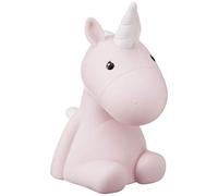 Veilleuse Licorne Led Rose H17cm Rose